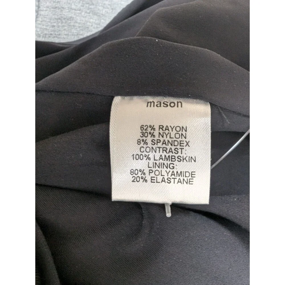 Mason Barney's New York Pencil Skirt Black/Gray /Ivory Women's L NWT $358